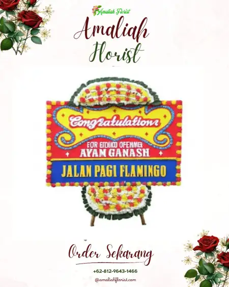 Sewa Papan Bunga Amplas